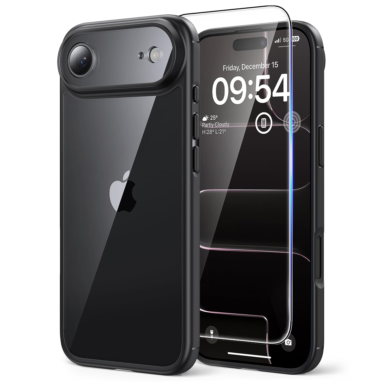 TAURI Funda para iPhone 13/iPhone 14, Compatible con MagSafe [No amarillea] con Vidrio Templado, Carcasa Nueva para iPhone 13/iPhone 14,Funda Ultra Fina antichoque - Transparente — view 98
