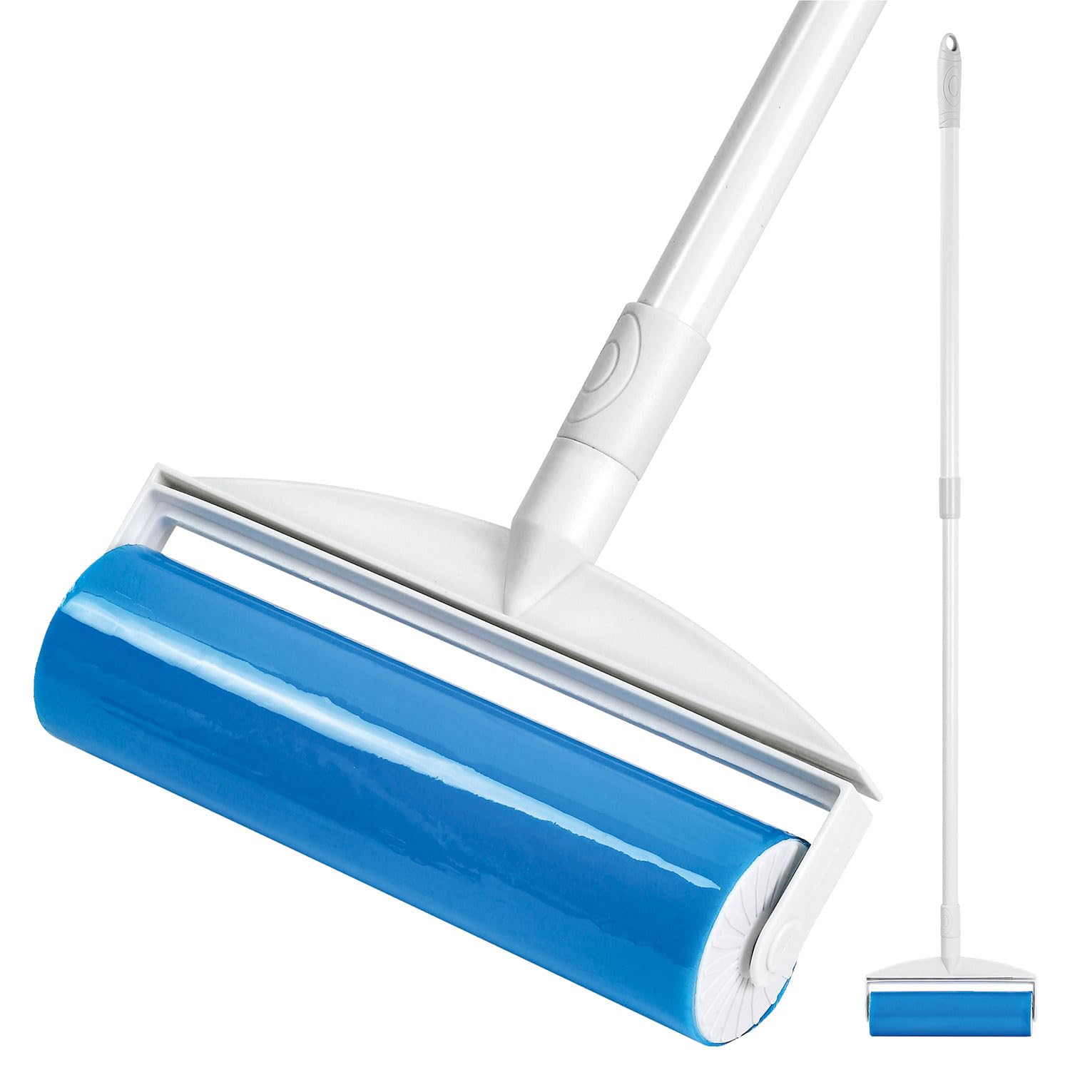 Taylor & Brown Large Lint Roller - 20cm Wide - Reusable TPR Gel Lint Remover, Extendable Handle, Pet Hair & Pet Fur Remover & Lifter, Washable, Use on Floor, Carpet, Furniture, Clothing & Couch