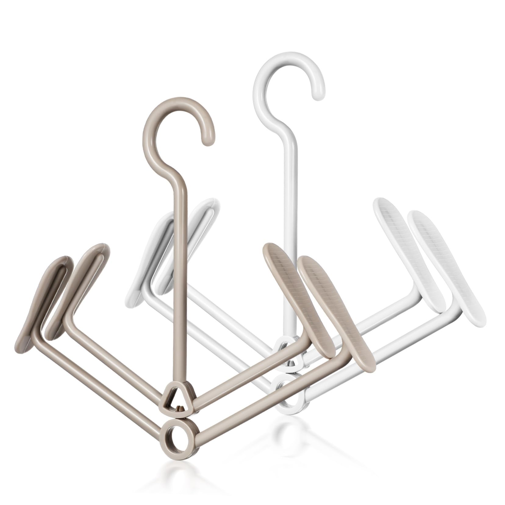 MUCKLILY 2 Pcs Shoe Hangers Quick Drying Shoe Drying Rack Versatile for Closet Balcony Porch Multi Functional Boot Hangers for Sneakers Boots