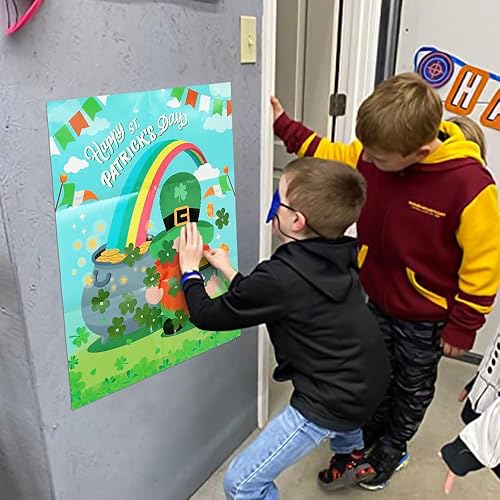 Miniatura 3 de PARTYLOUD Juegos de fiesta de Navidad, pin el regalo en el juego de Papá Noel, juegos de Navidad, suministros de juegos de fiesta de Navidad para