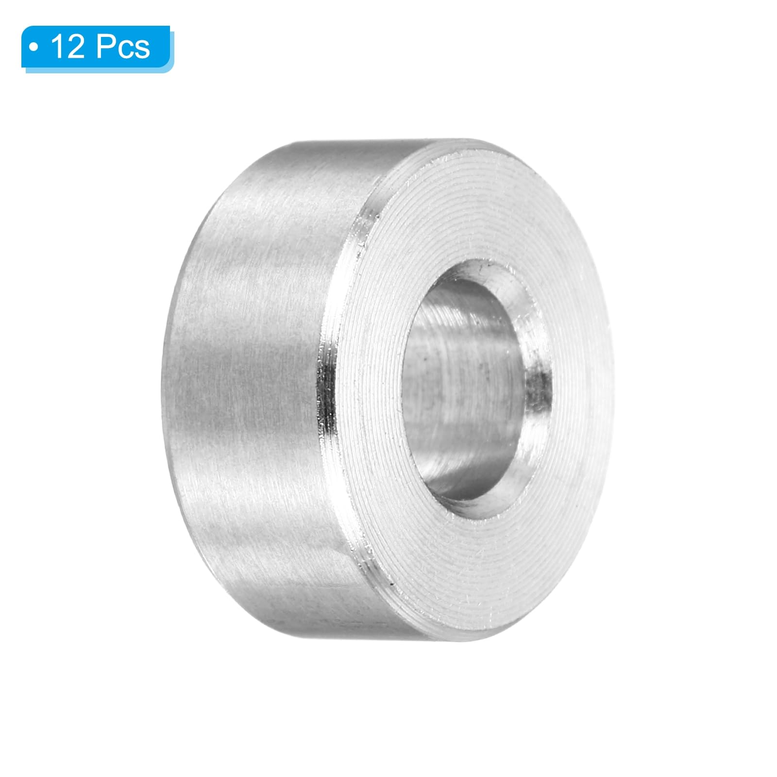 PATIKIL M6 Stainless Steel Spacers, 12Pcs Metal Spacer 6mm ID x 14mm OD x 6mm L Screw Standoff for 1/4" or M6 Screw - Image 3