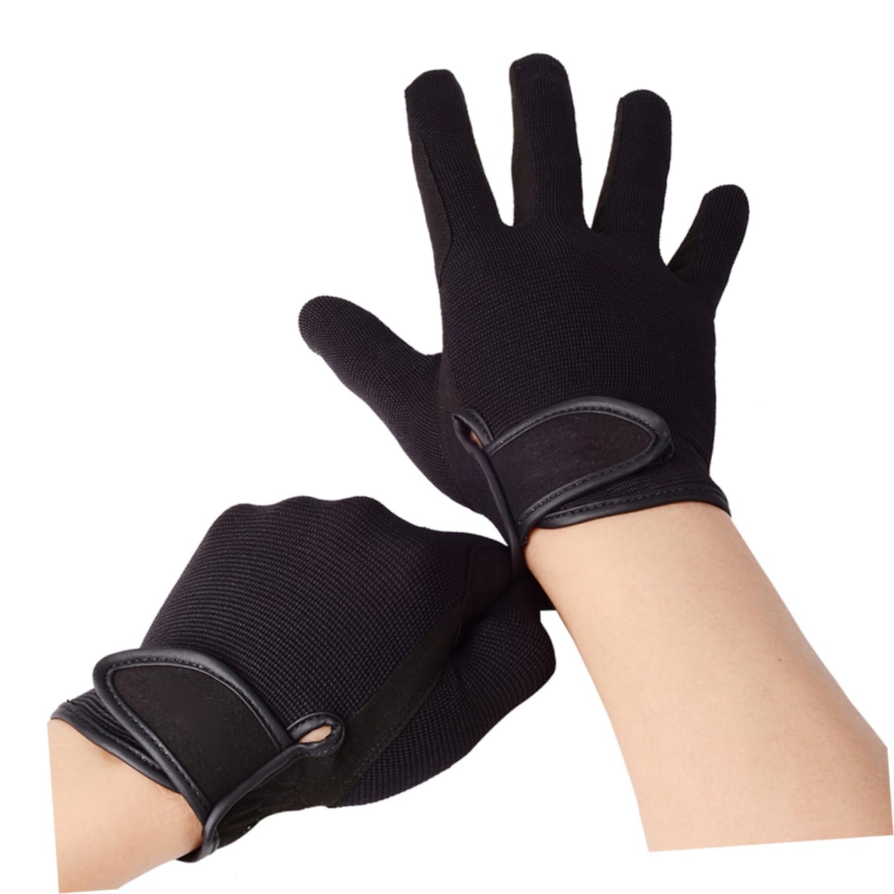 Toddmomy Black l Horse Riding Gloves Equestrian Gloves for Men Women Touchscreen Comfortable Fit