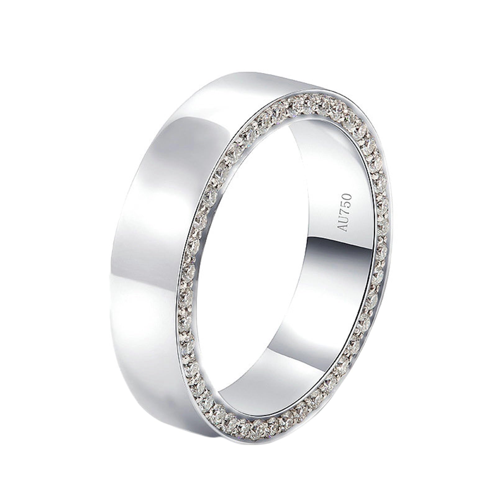 Anillo de compromiso de plata de ley 925 para hombre anillo de boda de moissanita de plata de ley 925 para hombre