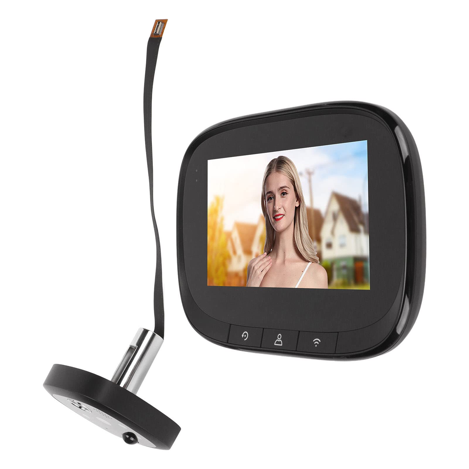 Amazon.co.jp: ドアのぞき穴防犯カメラ、64GBのストレージカードを