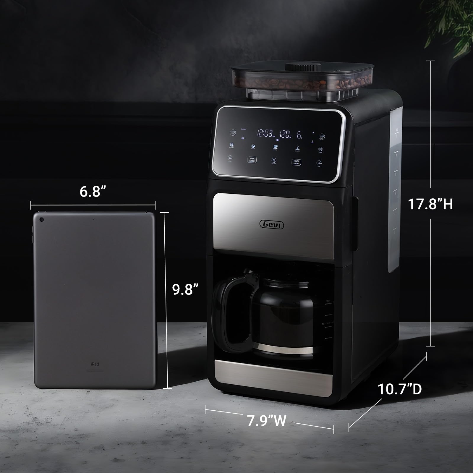 値下げ⭐︎半額以下⭐︎Gevi 10-Cup Drip Coffee Maker Amazon.com: Gevi 10 Cup Drip Coffee Maker with Grinder: Home & Kitchen