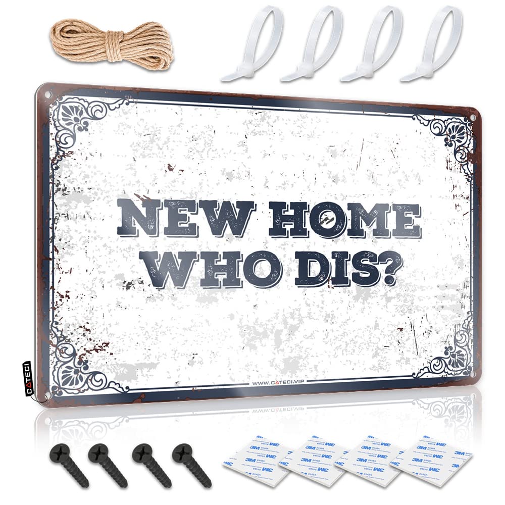 Camping Decorations, Farmhouse Signs Country Bar Haves New Home Who Dis | Rustic Sleek Wall Art(30X40CM)