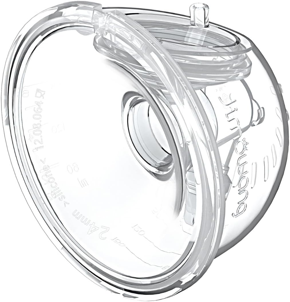 Full Set Milk Collector Cup Compatible with Momcozy S12 Pro/S9 Pro Hands-Free Breast Pump Wearable,Upgrade Duckbill Valve for Original S9 Pro/S12 Pro Replacement Pump Parts(NOT for S9/S12),Flange 24mm 24mm Full set