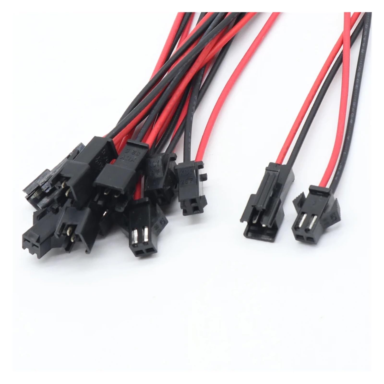 QMKADFQXF 10Pairs 15cm Long JST SM 2Pins Male to Female Wire Connector
