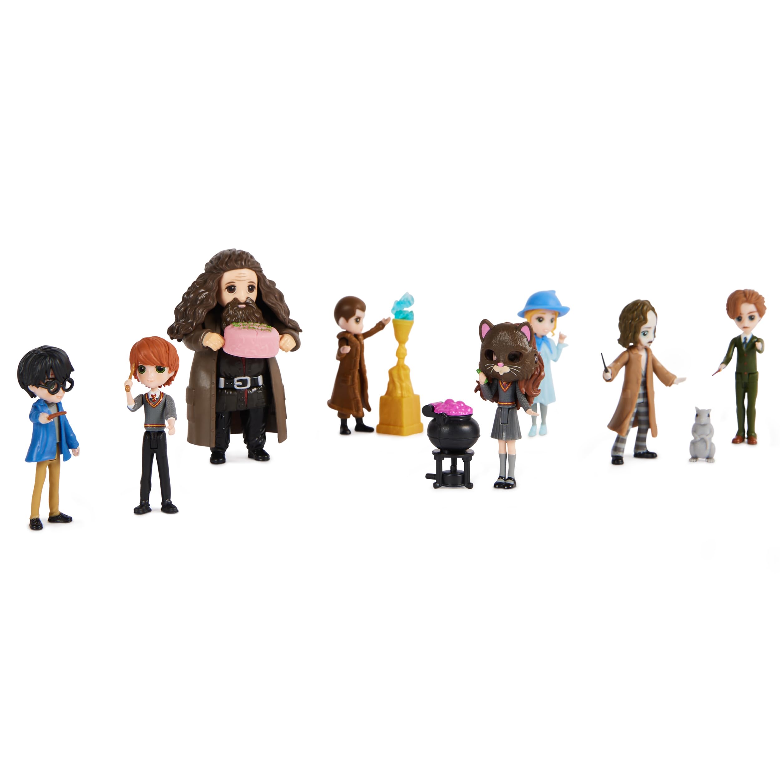 Wizarding World, Harry Potter Geschenkset zum 100. Geburtstag von WB mit 8 Figuren und 5 Puppenzubehör