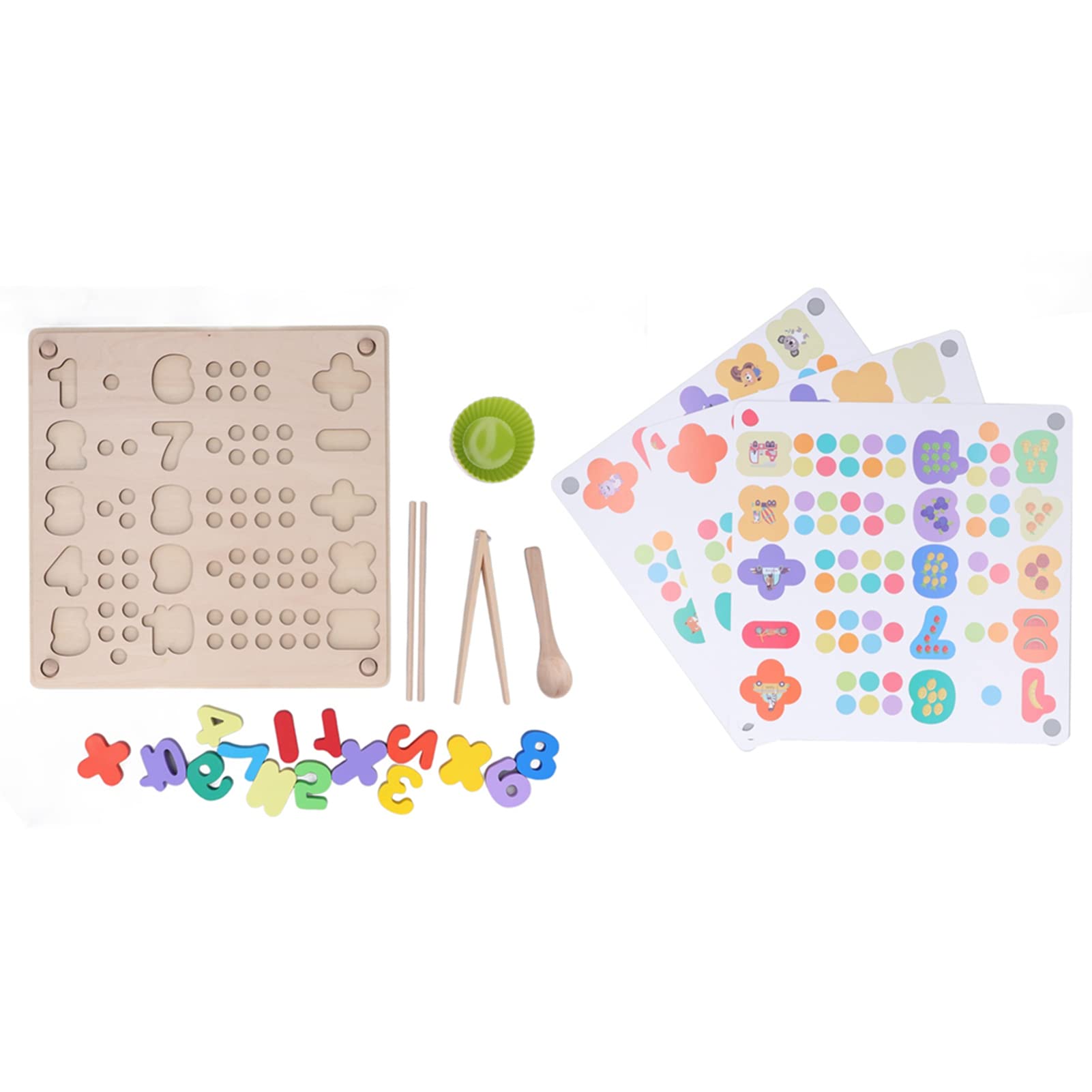 Pegboard in legno con perline, gioco matematico, sviluppo delle abilità matematiche, giocattolo educativo precoce