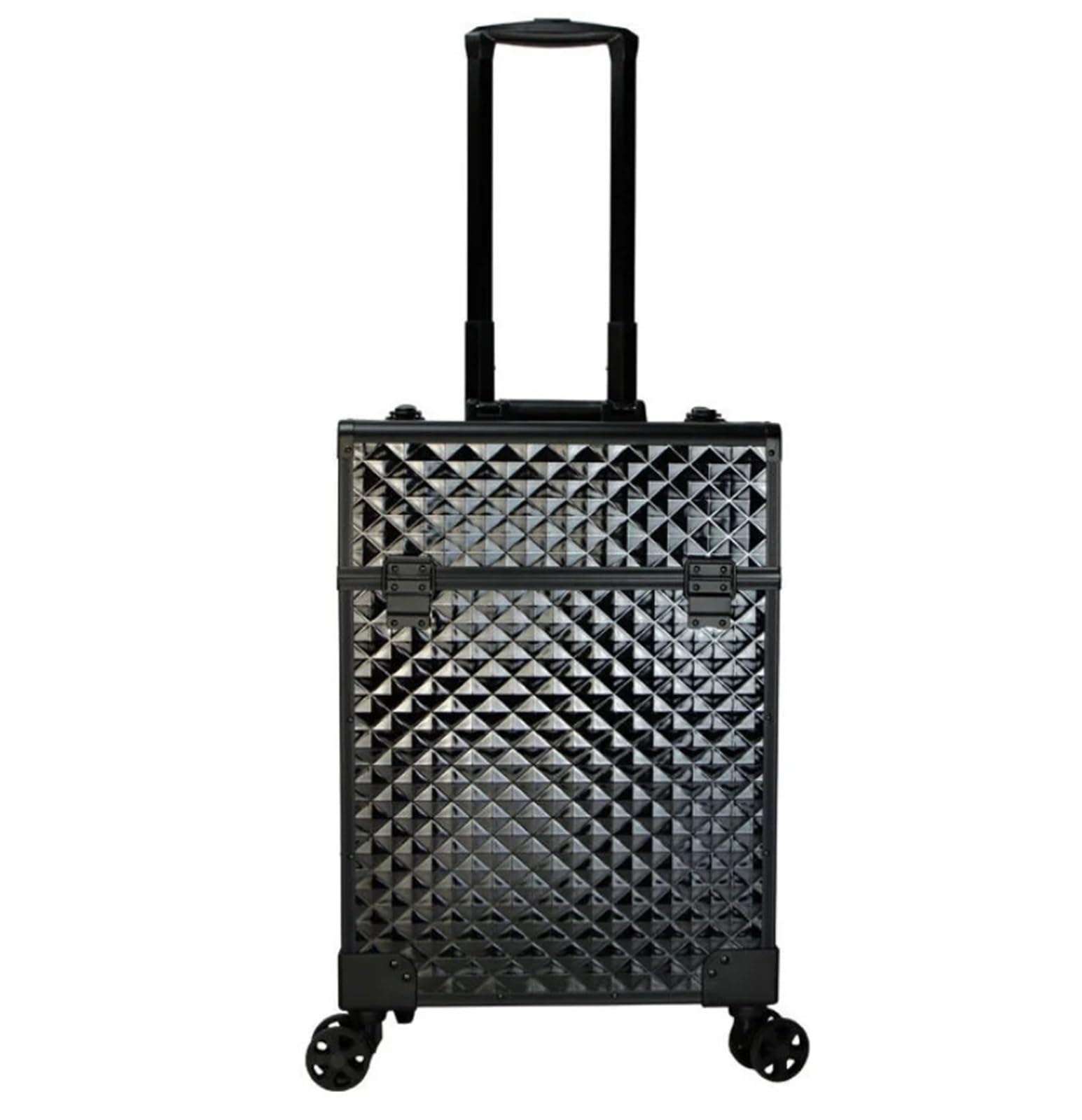 Neceser con Ruedas Maletín Organizador de Viaje con Ruedas, Neceser Maquillaje y peluquería, Estuche cosméticos for salón Belleza(White)