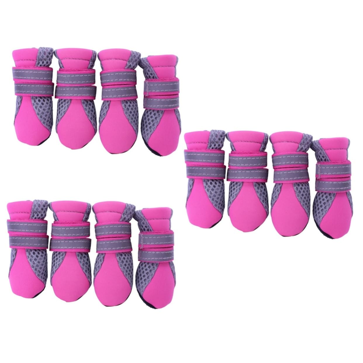 BESPORTBLE Botas Perro Nieve 3 Piezas Zapatos para Perros Dog Shoes Zapatos para Mascotas Botas para Perros Botas De Perro Rojo Bota Perro