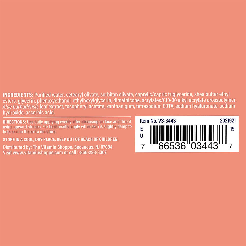 The Vitamin Shoppe Vitamin C Crème, Firms and Brightens Skin, Apply After Cleansing to Damp Skin Daily (2 Ounces Cream)