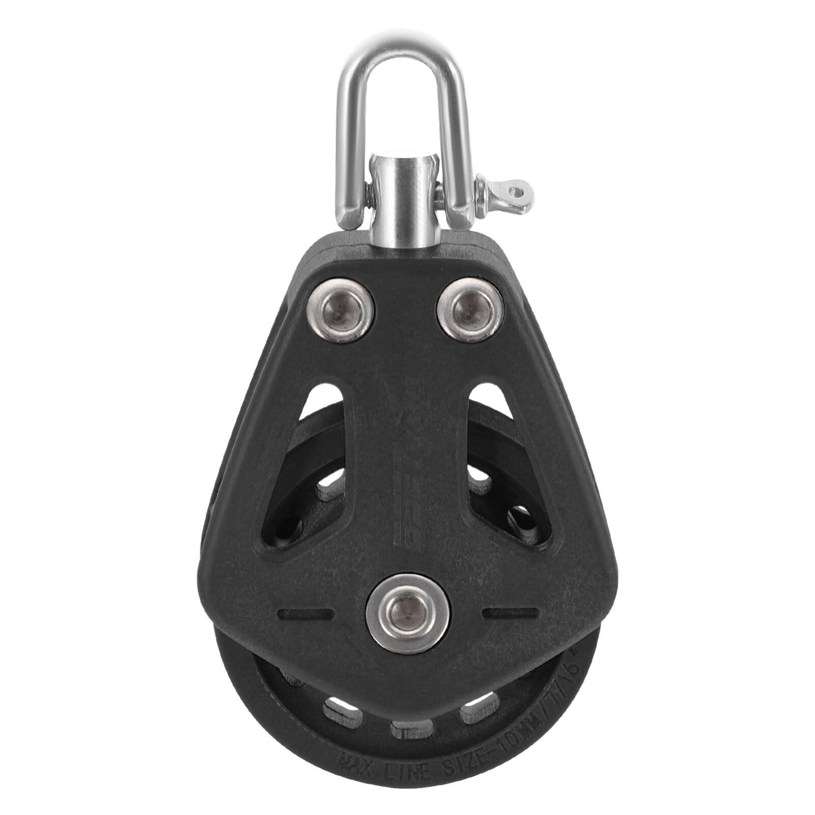 Balacoo Sailboat Pulley Single Pulley Blocks Stainless Steel Nylon Lifting Accessory
