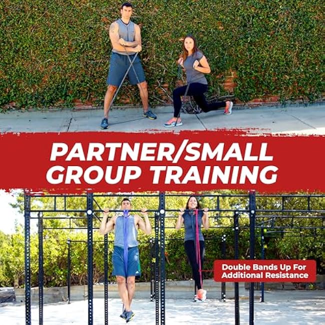 Rubberbanditz Resistance Bands Workout Kit | Exercise Bands, Door Anchor, Handles, Carry Bag, Straps | Resistance Training, Physical Therapy