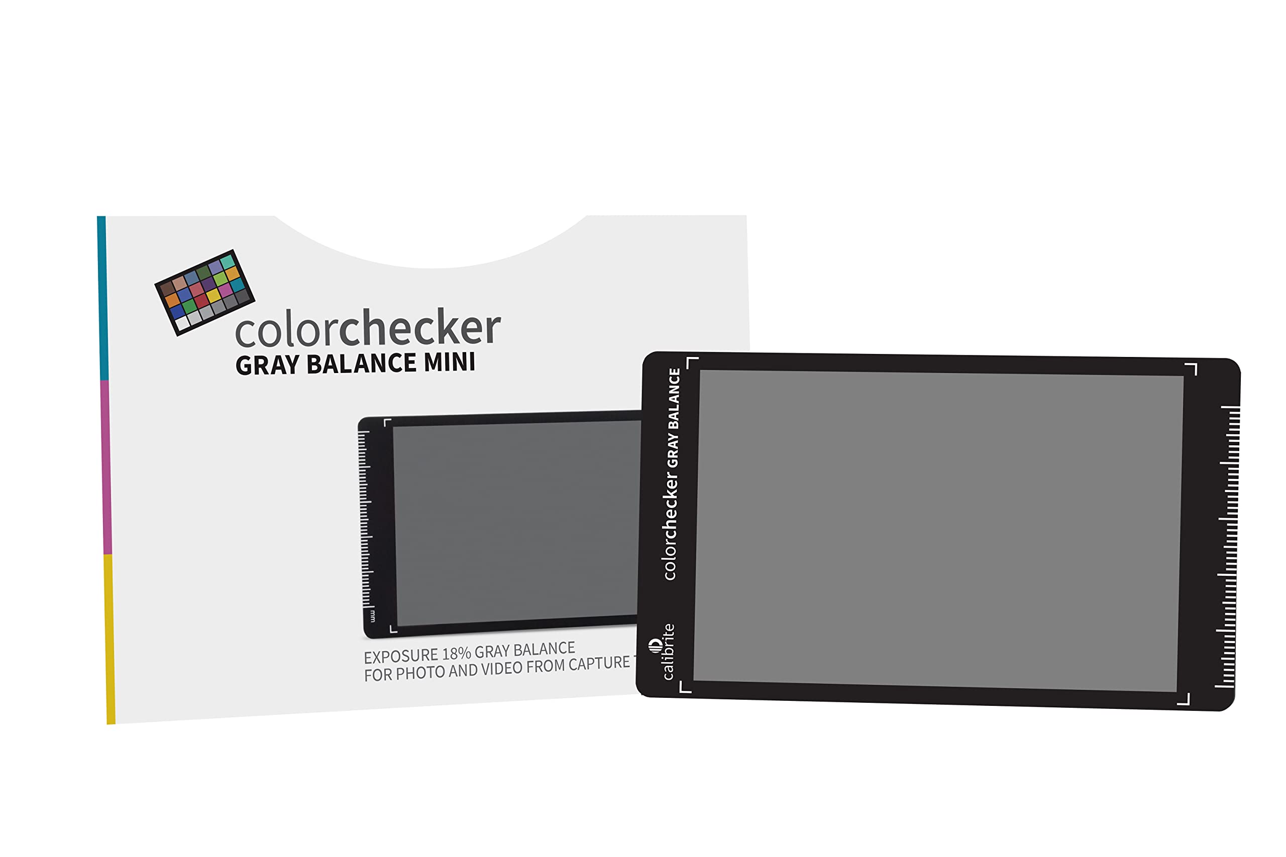Calibrite ColorChecker Gray Balance Mini: 18% Graukarte für korrekte Belichtung in Fotografie und Video – Bild 2