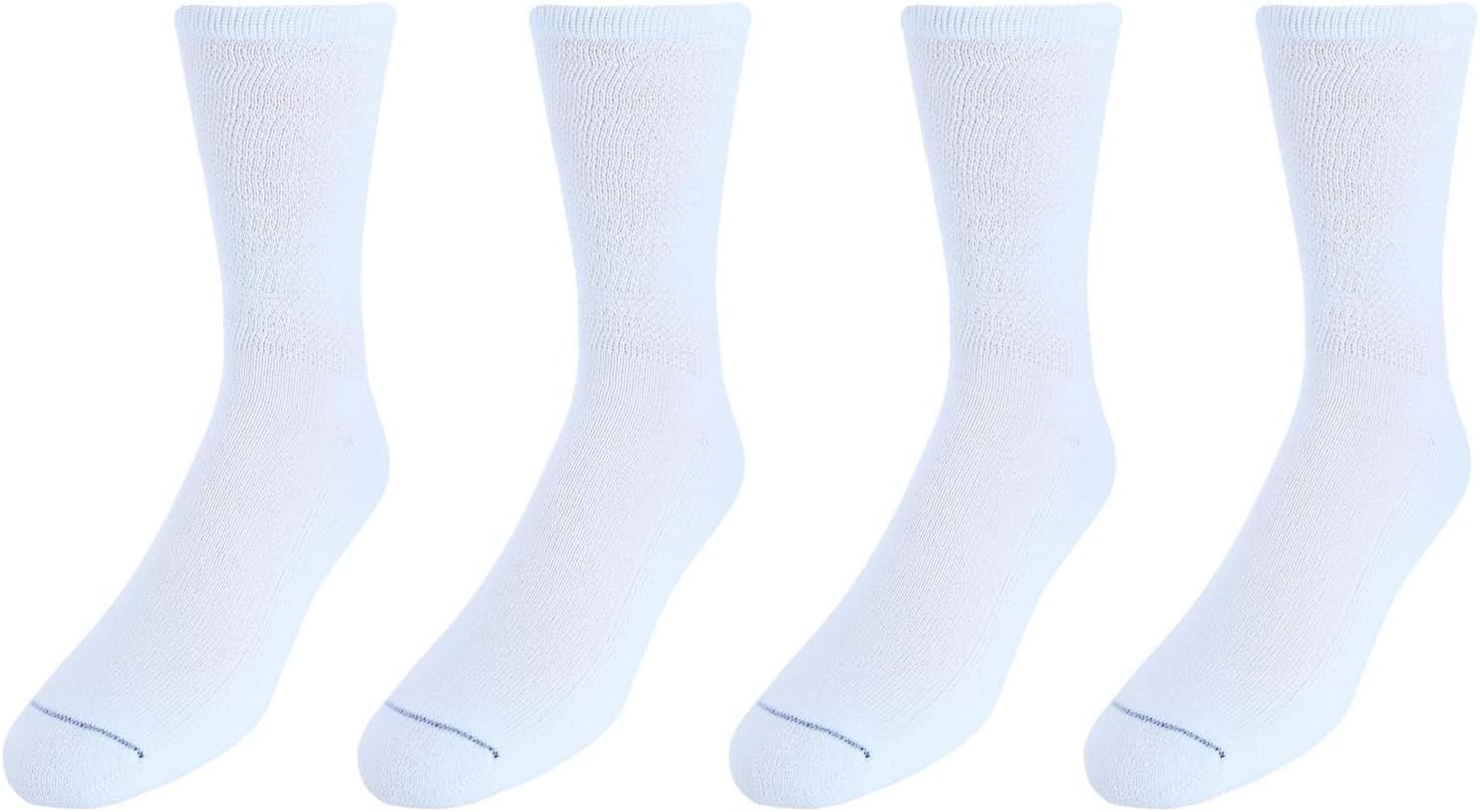 Dr. Scholl's Men's Diabetic & Circulatory Crew Work Socks (4 Pair Pack) - Image 4