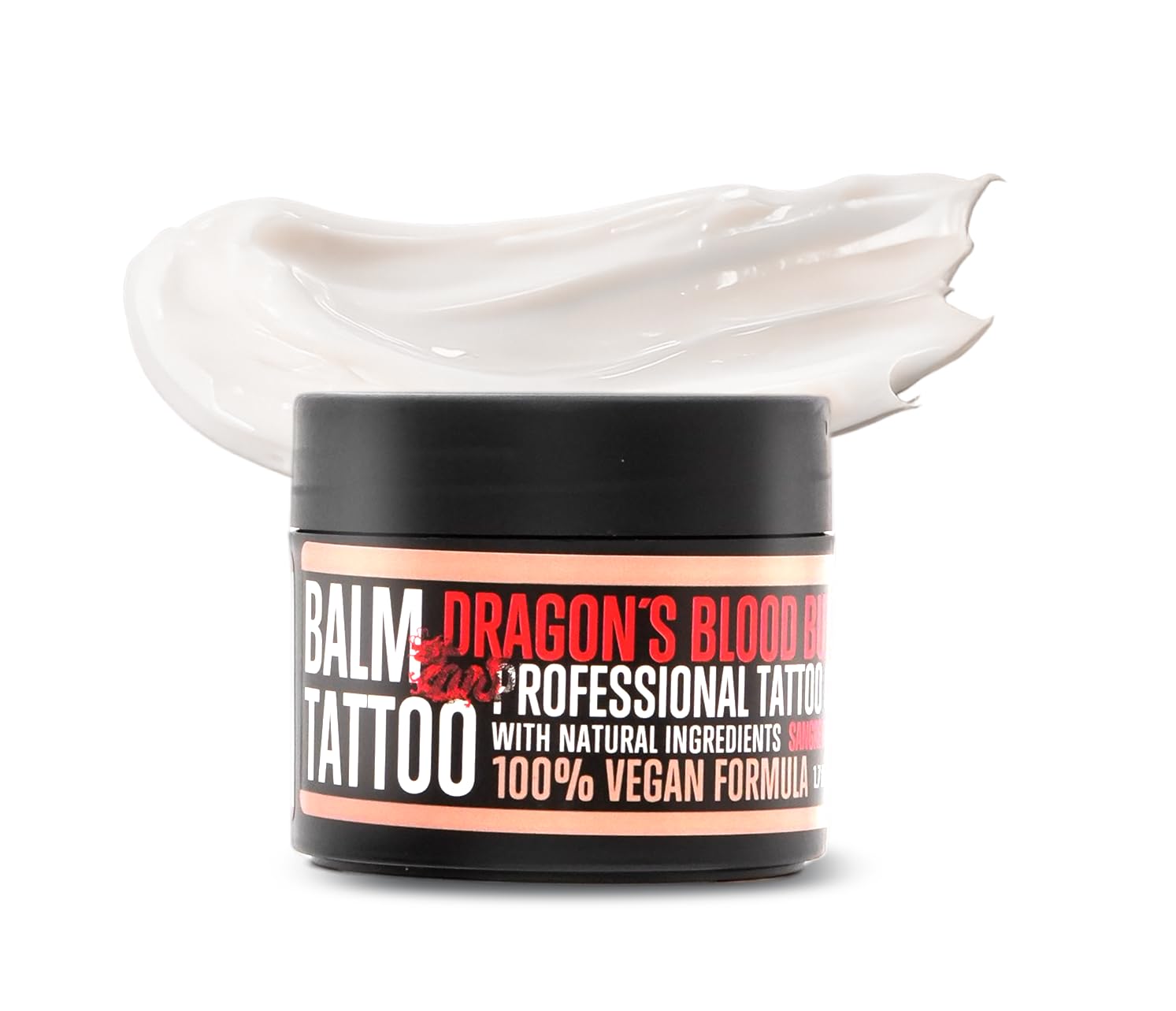Balm Tattoo Dragon's Blood - Manteca vegana hidratante para durante y después de tatuarse, estrecha los poros para evitar que los colores se desvanezcan
