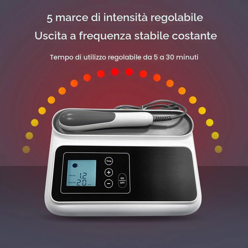 Terapia Ad Ultrasuoni Da 1,05 Mhz Machine-Touch Control, Dispositivo Portatile Per Alleviare Il Dolore Domestico, 5 Marce Intensità/Timer (5-30 Minuti), Per Ginocchia Spalle Lombari Braccia Collo