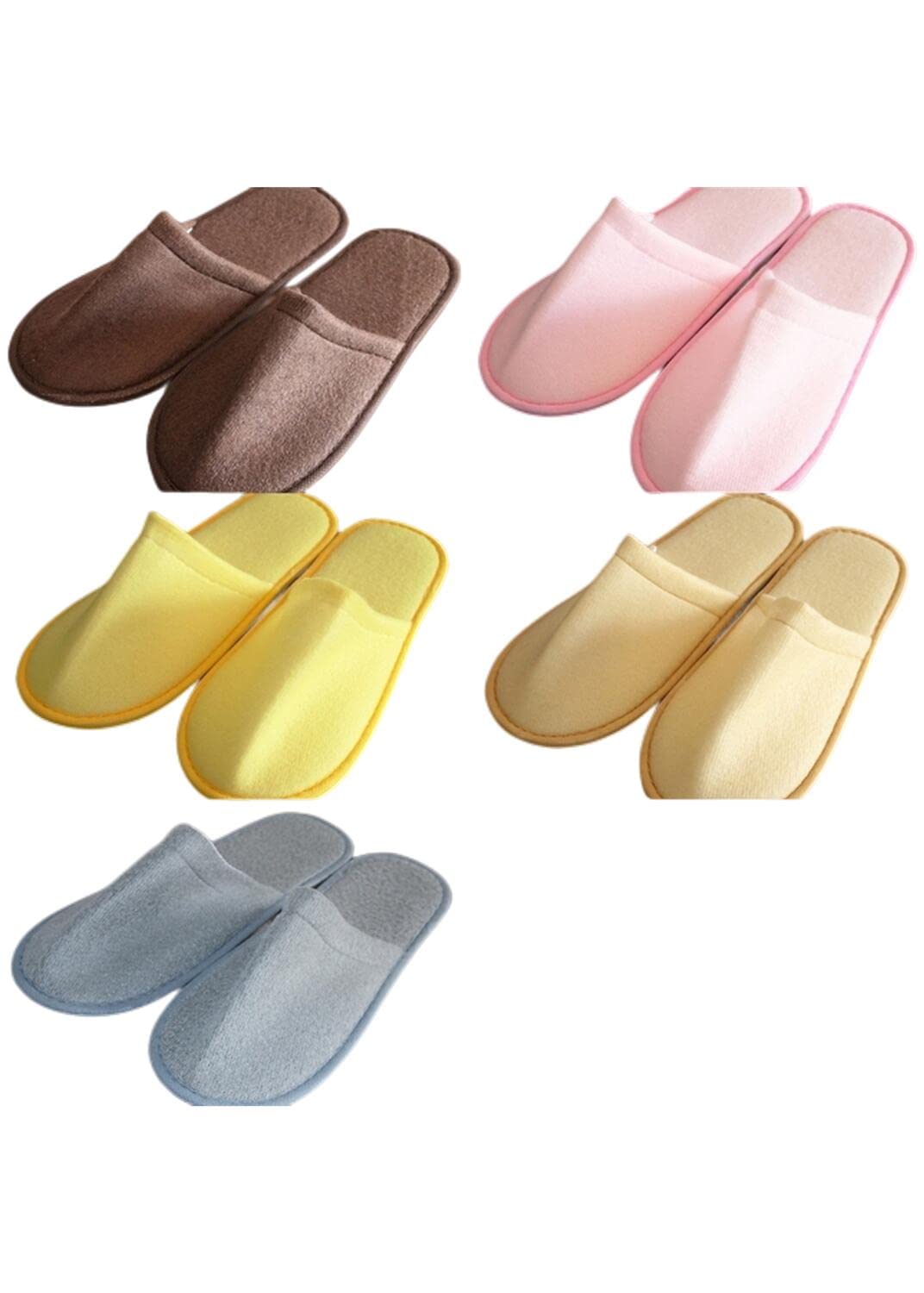 Pantofole USA E Getta 5 Coppie Slifori USA E Getta Hotel Travel Slipper Sanitary Party Home Guest USA Uomini Donne Unisex Slippista di Punta Chiusa