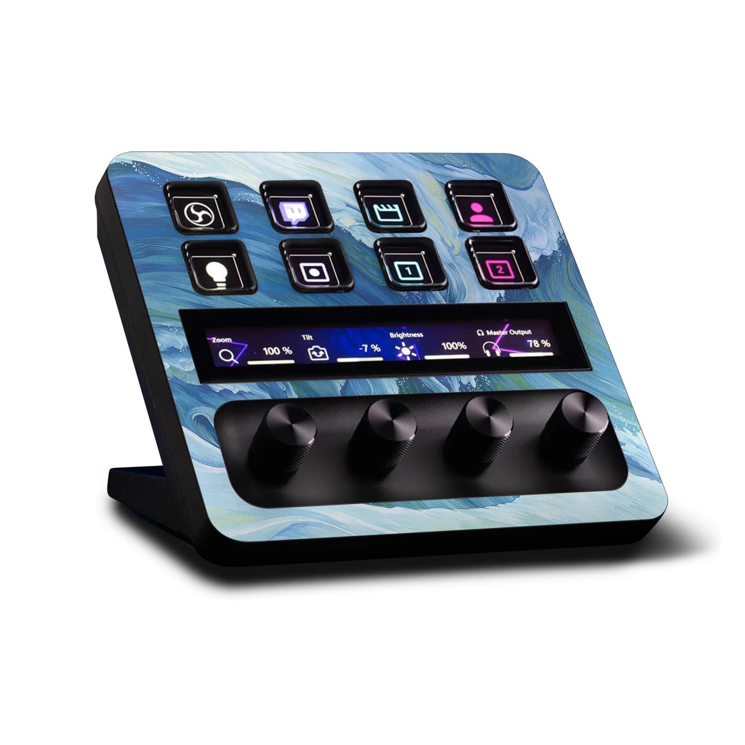 MightySkins Skin Compatible with Elgato Stream Deck + Perfect Wave | Protective, Durable, and Unique Vinyl Decal wrap cover | Easy to Apply | Made in The USA