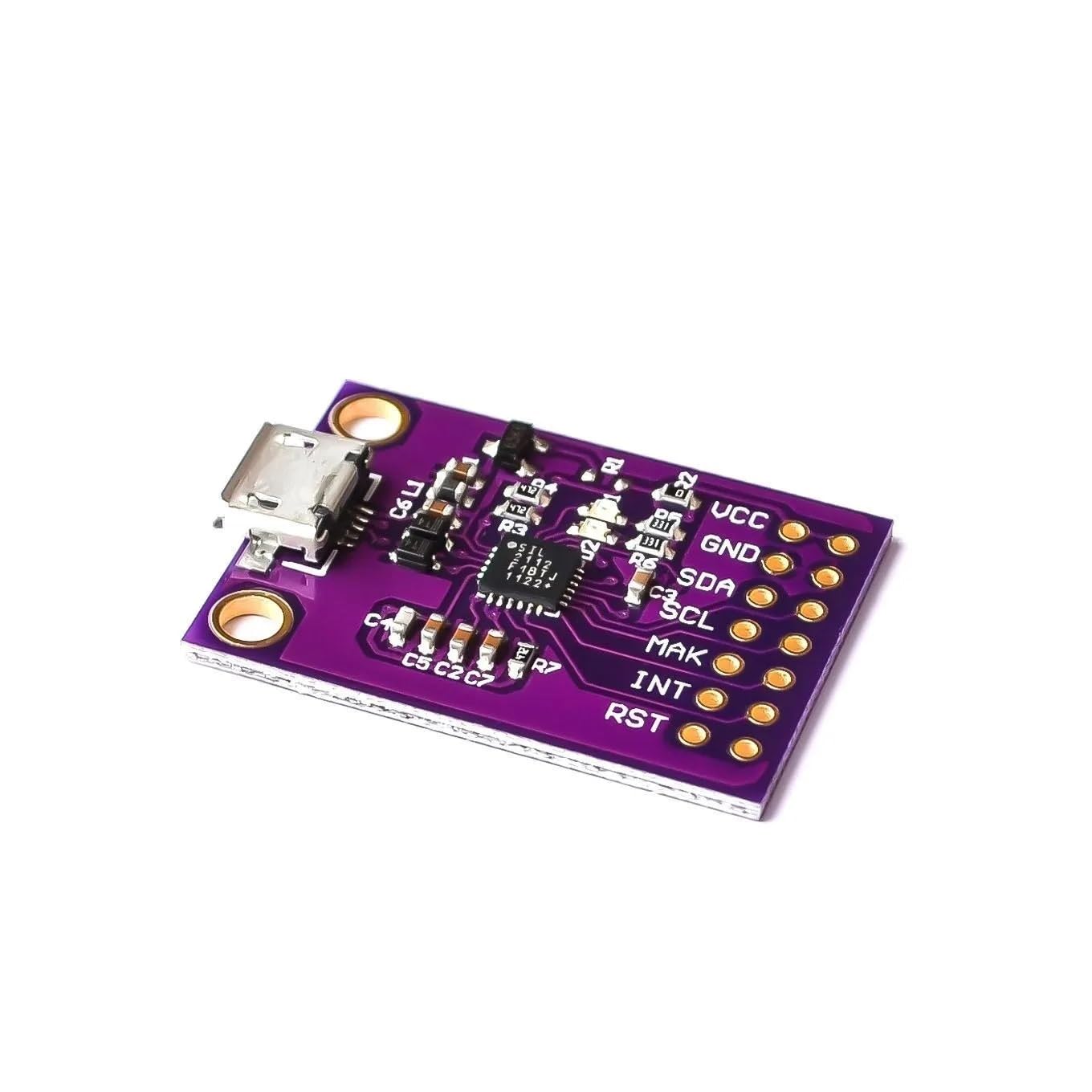 2 pièces Carte de débogage CP2112, Module de Communication USB vers I2C IIC, MicroUSB 2112 pour CCS811