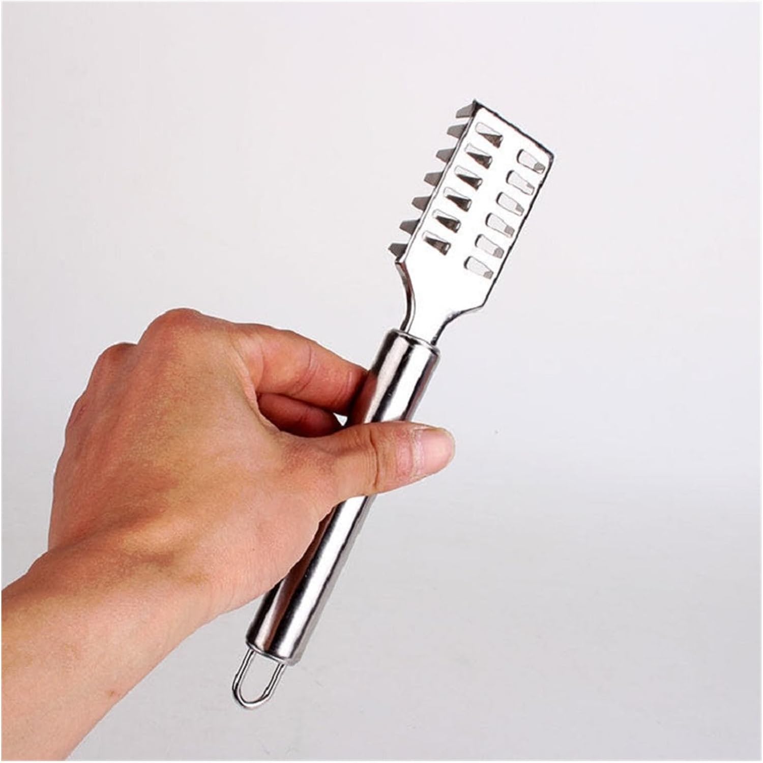 Seafood Tools Fish Skin Brush Scraping Fishing Scale Brush Graters Kitchen Tools Fast Remove Fish Brush Cleaning Peeler Silver Seafood Tools Lobster Tools