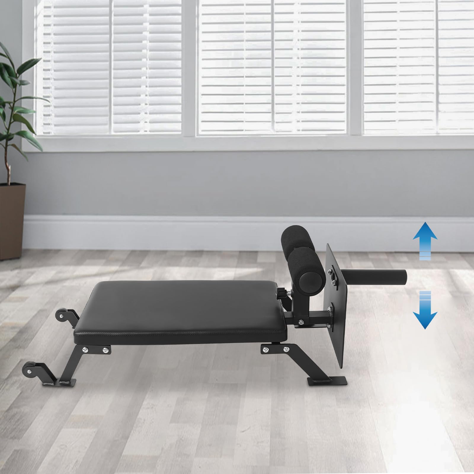 Curl Trainingsbank Beincurl Bank für Zuhause Verstellbare Beinstütze H-förmige Struktur 100kg Belastbarkeit Beintraining Fitnessgerät für Hamstrings Glutes Home Gym