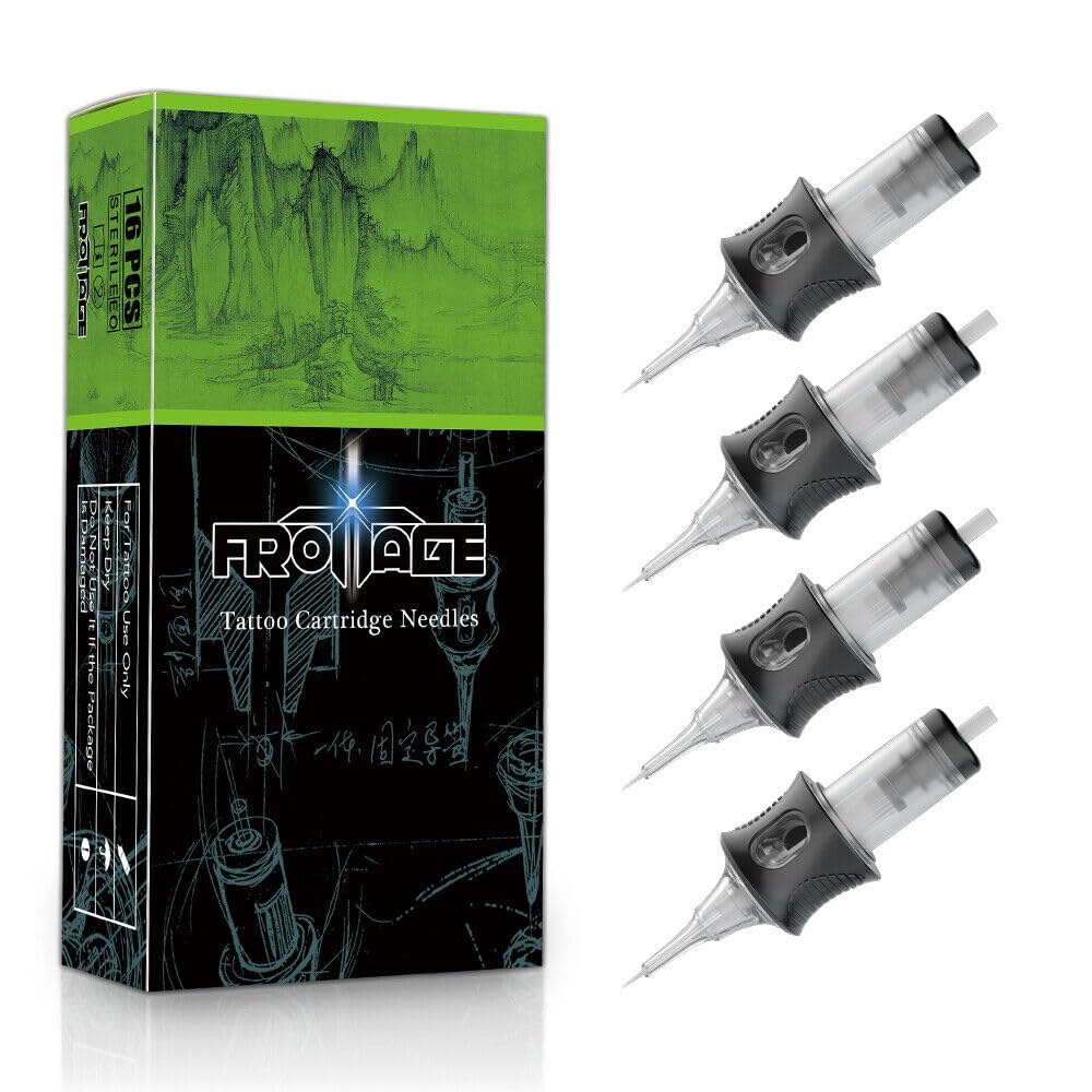 DGT FROTTAGE Tattoo Cartridge Needles 16PCS Pack (1215 Round Mag/Curve Mag)