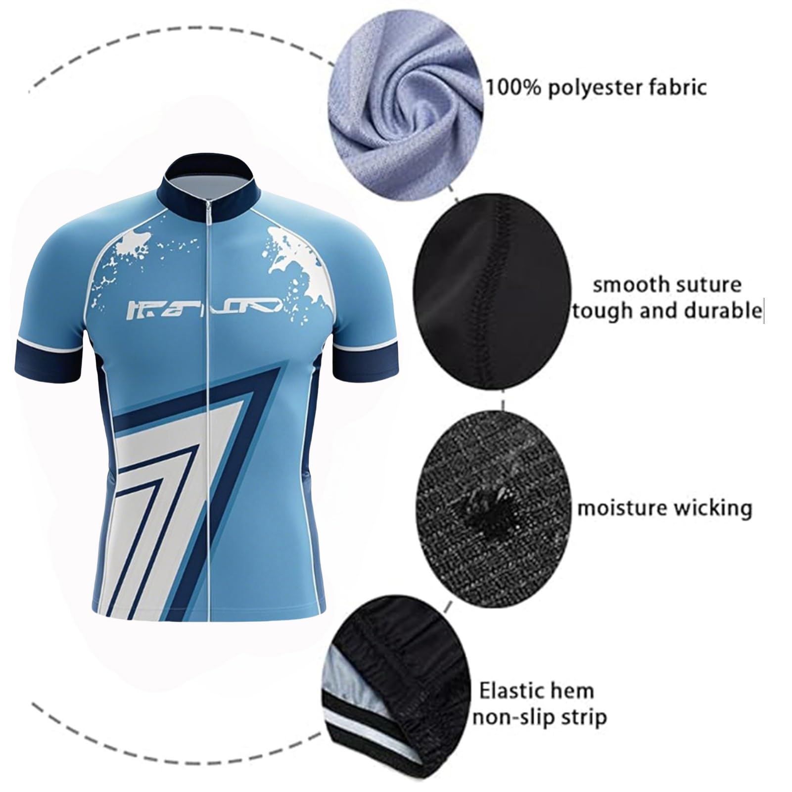 Ensemble de Maillot de Cyclisme Pro Team 2025 pour Hommes Été Jerseys VTT et Cuissard à Bretelle avec 9D Coussin Gel Maillot Respirant pour Sports de Plein Air