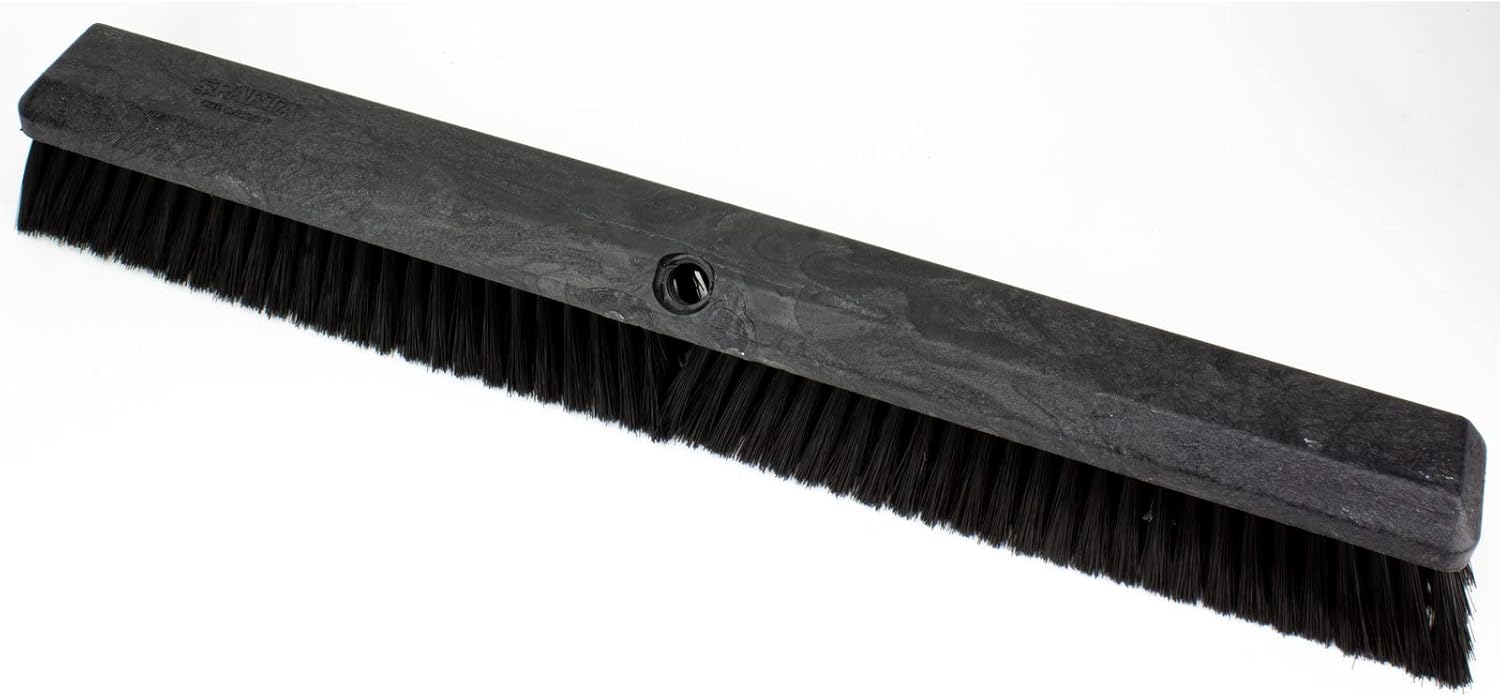SPARTA 41891EC14 Omni Sweep Plastic Push Broom Head, Heavy Duty, Industrial Broom With Color Code System For Outdoor, Indoor, Garage, Concrete, Patio, Kitchen, Bathroom, 24 Inches, Blue
