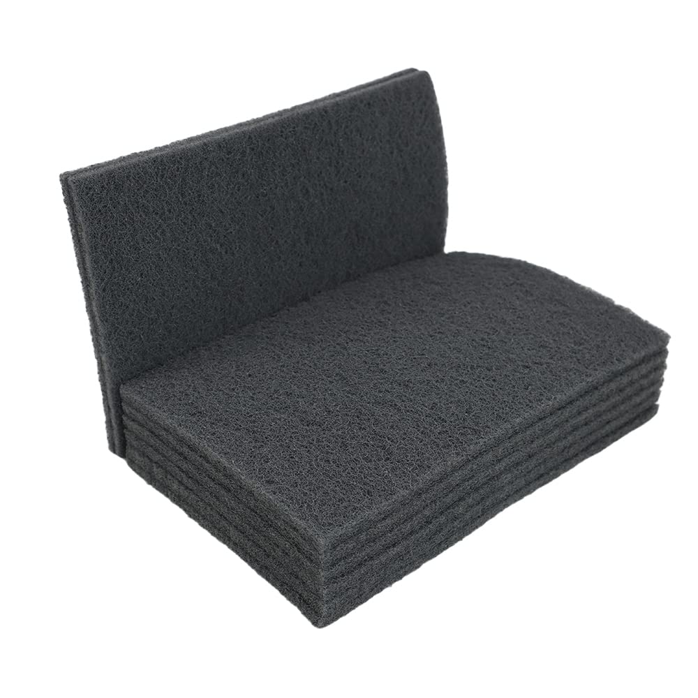 6" x 9" Scuff Pad Gray Ultra Fine 8 Pack - Final Scuffing, Scouring, Sanding, Cleaning, Paint Color Blend Prep, Surface Adhesion Preparation, 7448