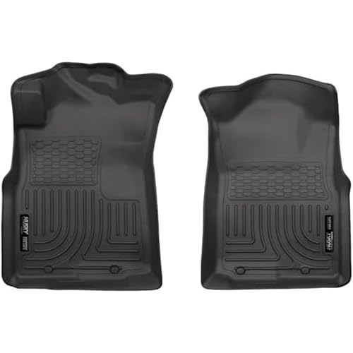 Husky Liners Weatherbeater Floor Mats | Fits 2005-2015 Toyota Tacoma, Double & Access CAB ONLY; 2005-2014 Tacoma Standard CAB | Front Row, 2-pc Black - 13941