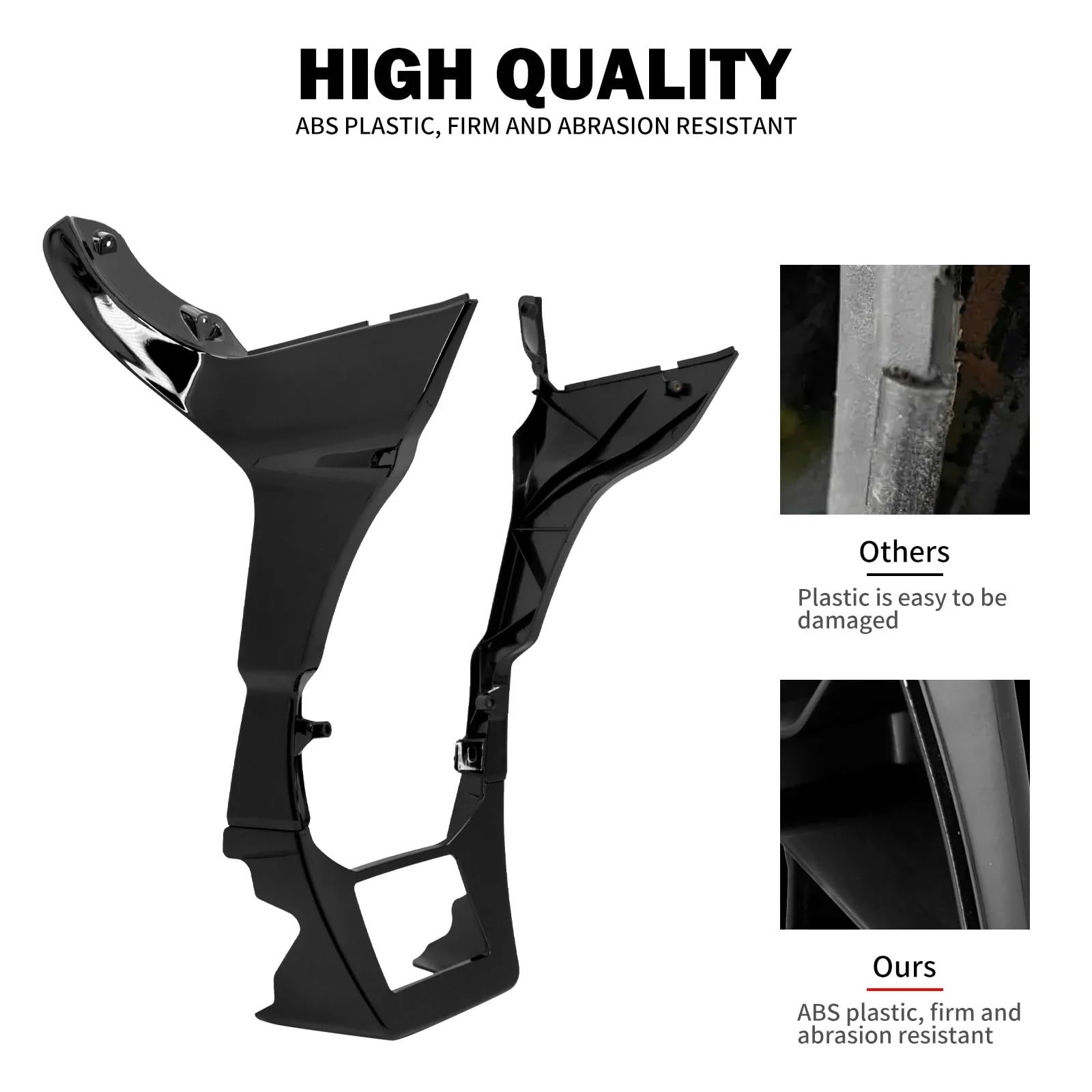 Dekoracja motocykl Front Lip Splitter Pasuje do motocykla Harley Touring Road Glide Special FLTRXS 2017-2022 Połysk czarny owiewka spoilery osłona lewa i prawa