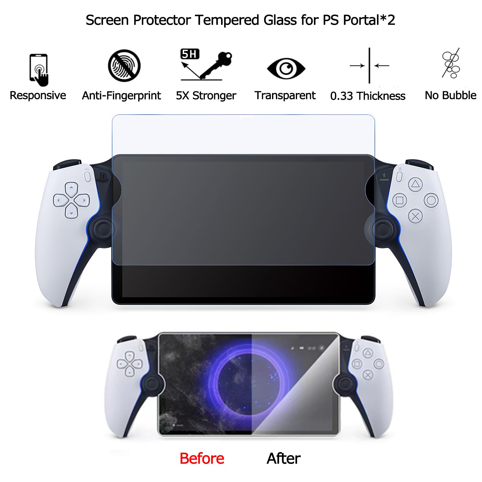 Custodia da viaggio per portale Playstation + custodia per Sony Playstation Portal, portatile, in tessuto Oxford, resistente ai graffi, antiurto, per portale PS