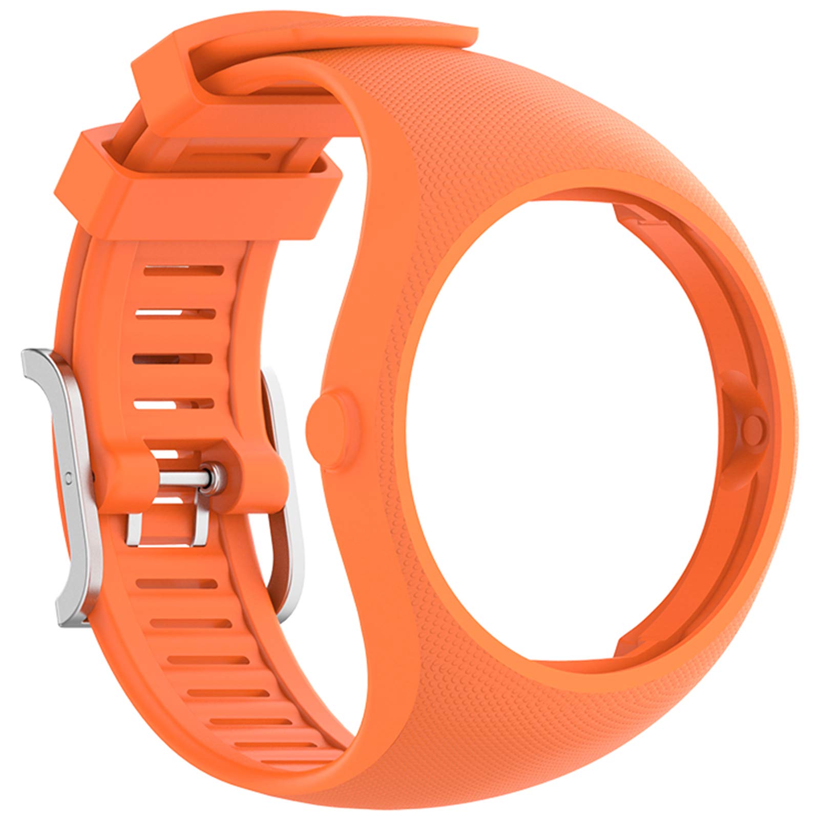 Bracelets compatibles avec Polar M200, bracelet de rechange en silicone souple réglable pour montre GPS Polar M200 pour homme et femme (noir)