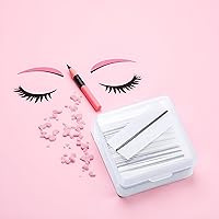 Vista 8 de 50 tiras de pestañas autoadhesivas para cómodas pestañas postizas, suministros de extensión de pestañas, pestañas postizas, sin pegamento, pestañas