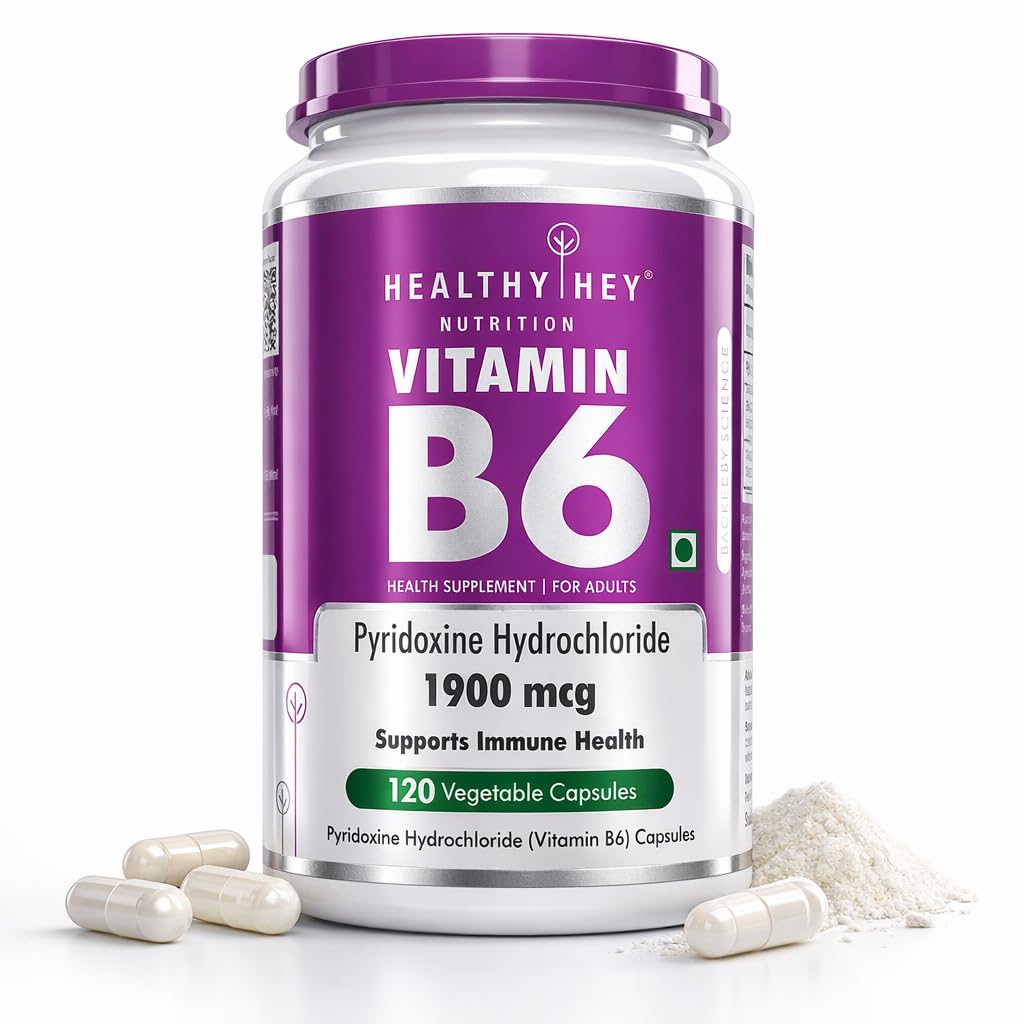 Vitamin B6 Pyridoxine 1900mcg - 120 Veg. Capsules
