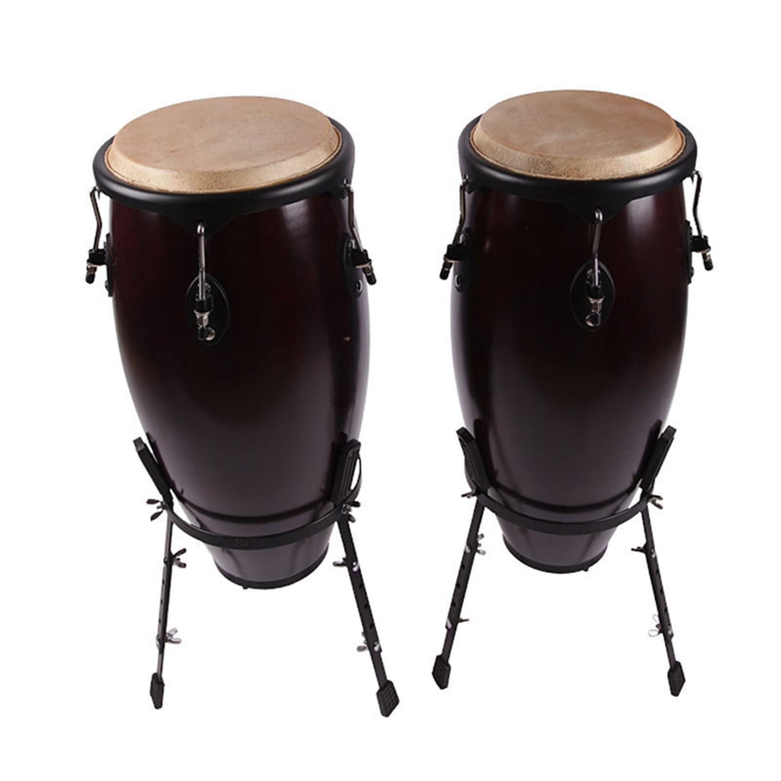 FLFL Tambour Africain Étudiant De Percussion D'instrument De Percussion Débutant De 10 Pouces Musique Tambourin Tambourin Africain