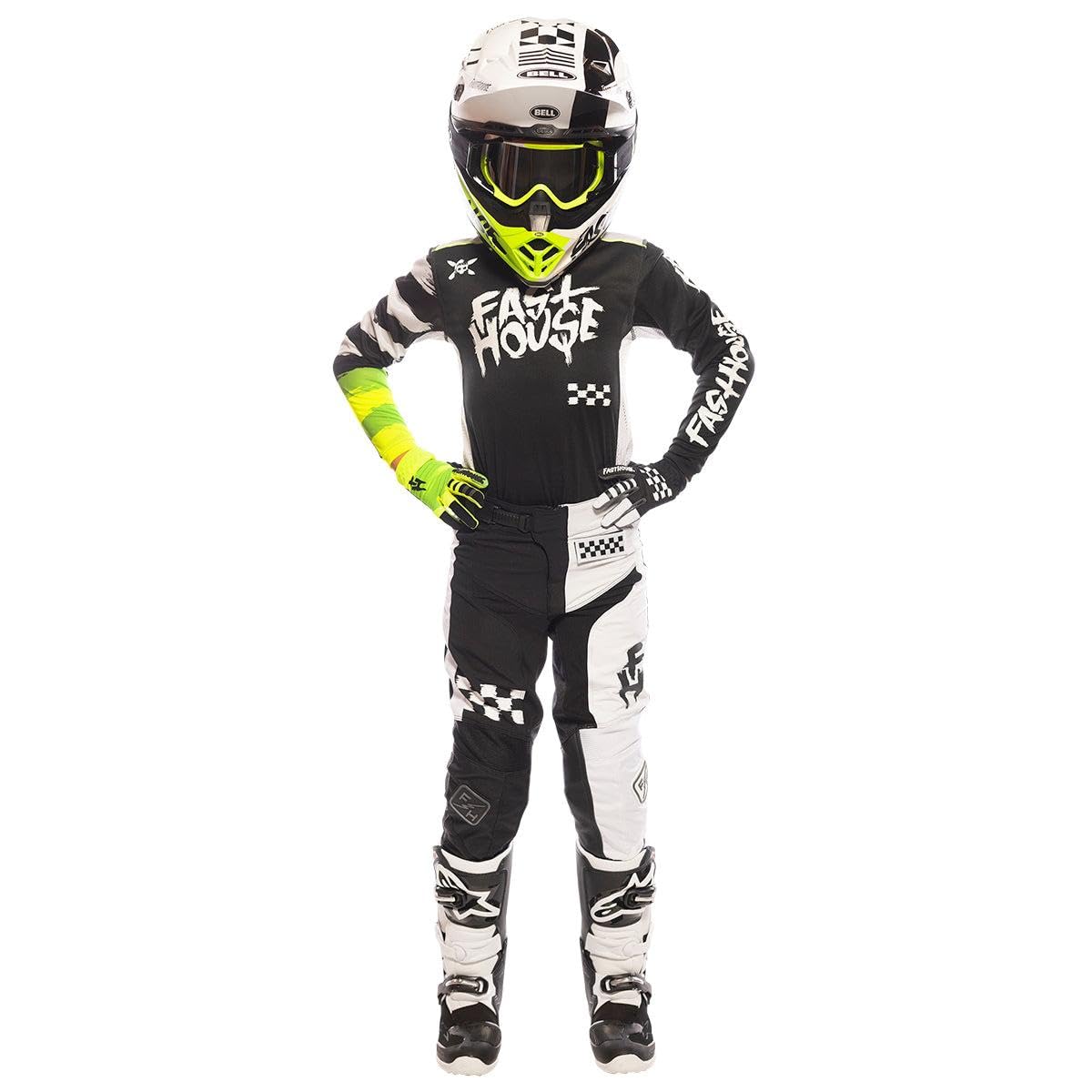 FASTHOUSE Youth Speed Style Jester Pant (Black/White, Y26)