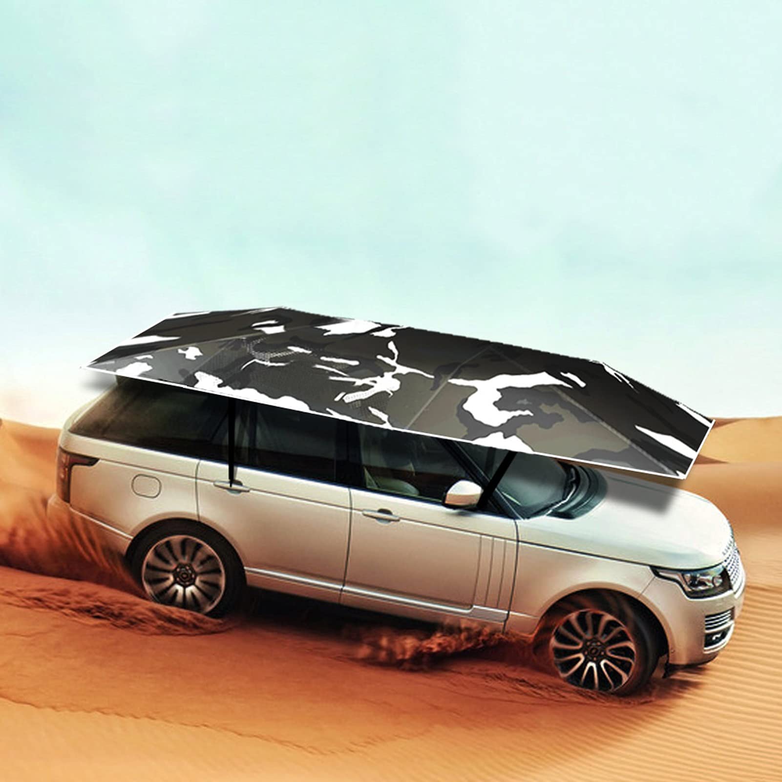 Amazon.co.jp: 車の傘のテント、車のカバー車のテント-4.2m半自動  