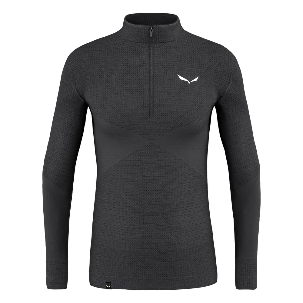 SALEWA Zebru Med Warm Amr M 1/2z tee. T-Shirt, męski