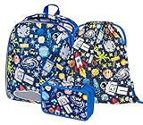 schulranzen set jungen scout 3 TEILIGES SET - Bestehend aus Schulranzen, Turnbeutel und Federmäppchen. Ranzens Maße: ca.36x30x21cm, fester wasserdichter Material, Gewicht: nur 1,0 Kg, Volumen: 23 Liter, Traglast 6 kg