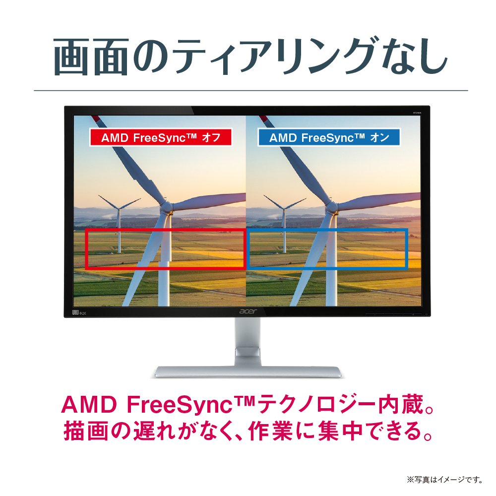 Amazon.co.jp: Acer モニター ディスプレイ RT280Kbmjdpx 28インチ/4K 