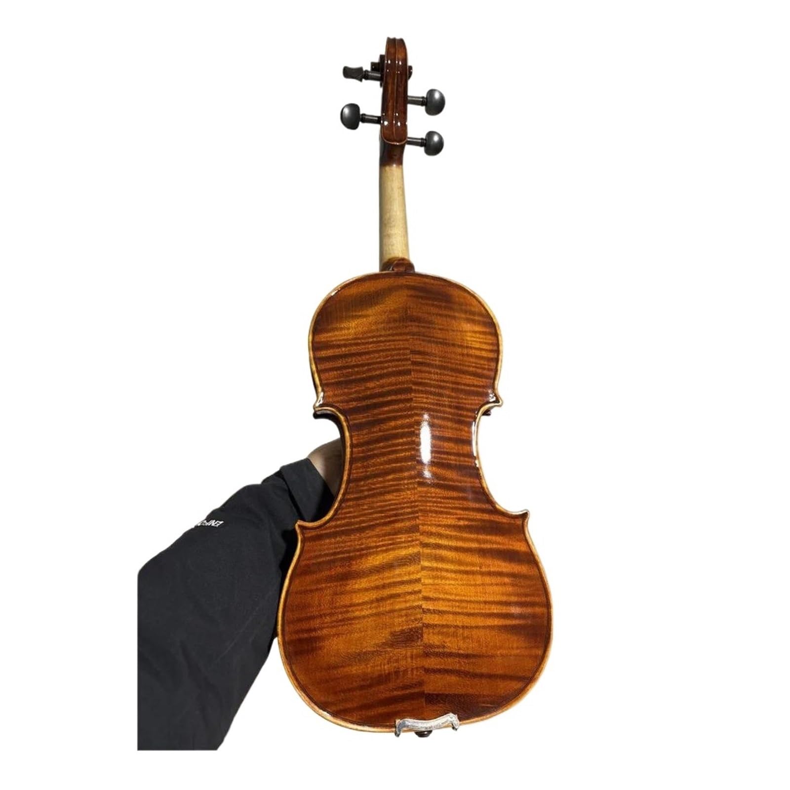 Violín 4/4 Hecho A Mano Con Fondo De Arce Flameado Y Estuche Accesorios Para Arco Instrumento De Violín