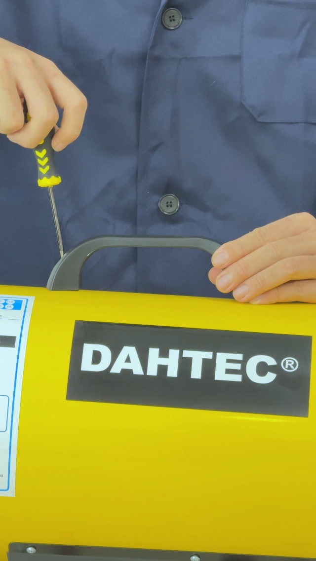 DAHTEC Chauffage D'Appoint Gaz 30-50 KW – Canon à Chaleur Soufflant Radiant Réglable, Puissant 170 600 BTU/h, Allumage Piézo, Sécurité Surchauffe – Idéal Chantier, Garage, Atelier (Jaune)