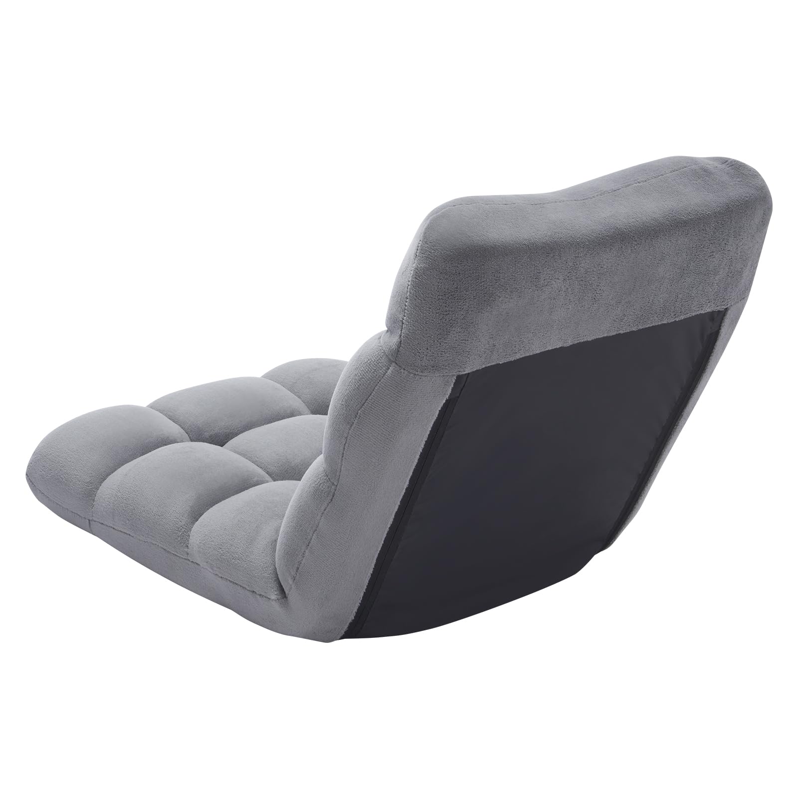 VEVOR Bodenstuhl Klappsofa aus Recyclingschaum mit 14 einstellbaren Positionen, multifunktionaler Bodentuhl mit Rückenlehne, ideal zum Schlafen & Lesen, Boden-Gamingstuhl für Kinder, grau