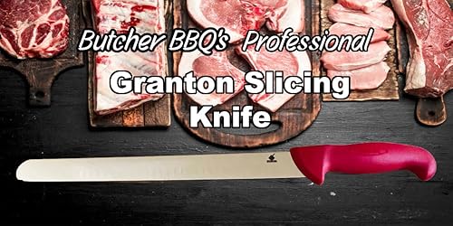 Miniatura 6 de Butcher BBQ Cuchillo de corte de hoja Granton de 12 pulgadas