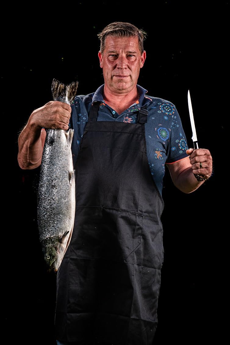 Forged Olive Couteau à fileter 18 cm, pour poisson et viande, couteau à poisson, dans une boîte en bois