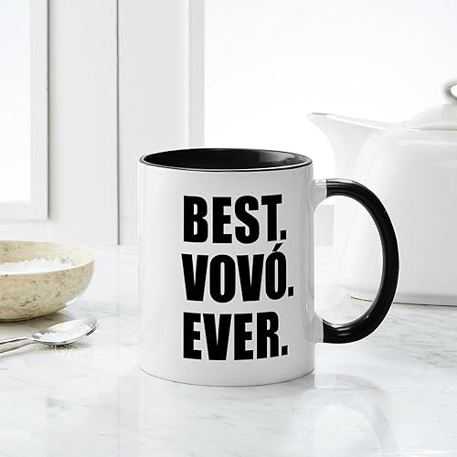 Miniatura 7 de CafePress Best Vovo Ever (Grandma) Drinkware Mugs Taza de café de cerámica de 11 oz (11.0 fl oz)